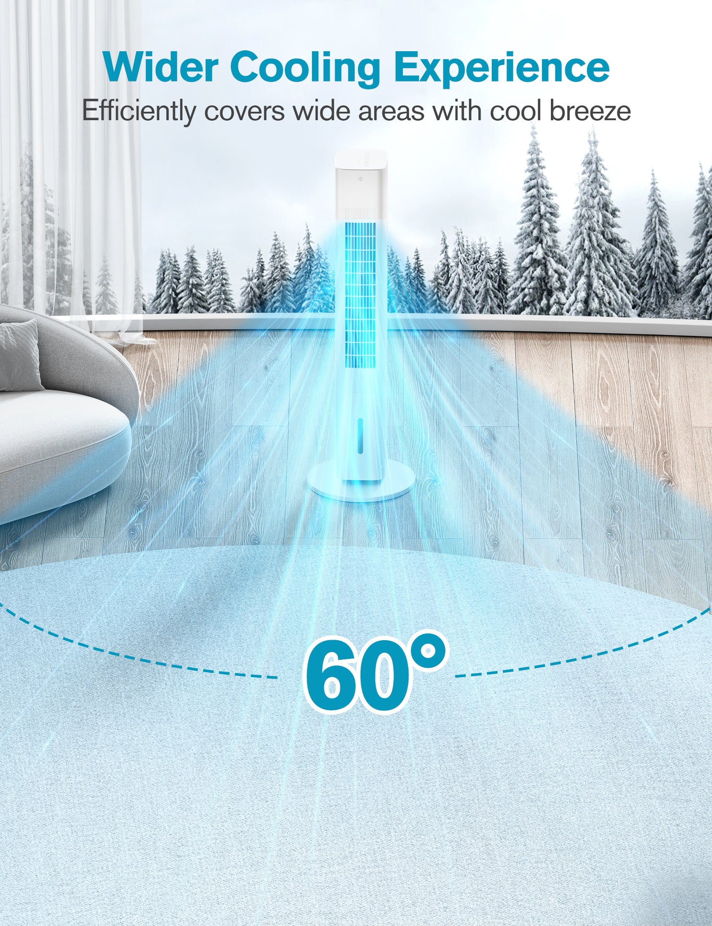 Windowless Portable Air Conditioners, 35" Evaporative Air Cooler w/1.2L Water Tank & 3 Ice Packs, 7H Timer & 60° Oscillation, 3-IN-1 Swamp Cooler Air Conditioner for Room Bedroom, white begin