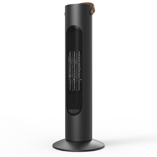 25" Tower Heater And Fan Combo for Indoor Use, 1500W Electric Space Heaters, 6 Safety Protections, 1s Instant Heating, Quite 70° Oscillating Heater For Office Garage Bedroom, Onyx